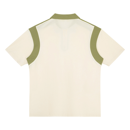 Brooklyn Republic Essentials™  Color Block Quarter Zip Polo Shirt