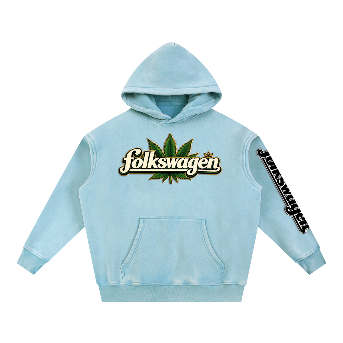 "Road Trip" Snow Wash Fleece Oversize Hoodie
