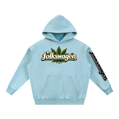 "Road Trip" Snow Wash Fleece Oversize Hoodie