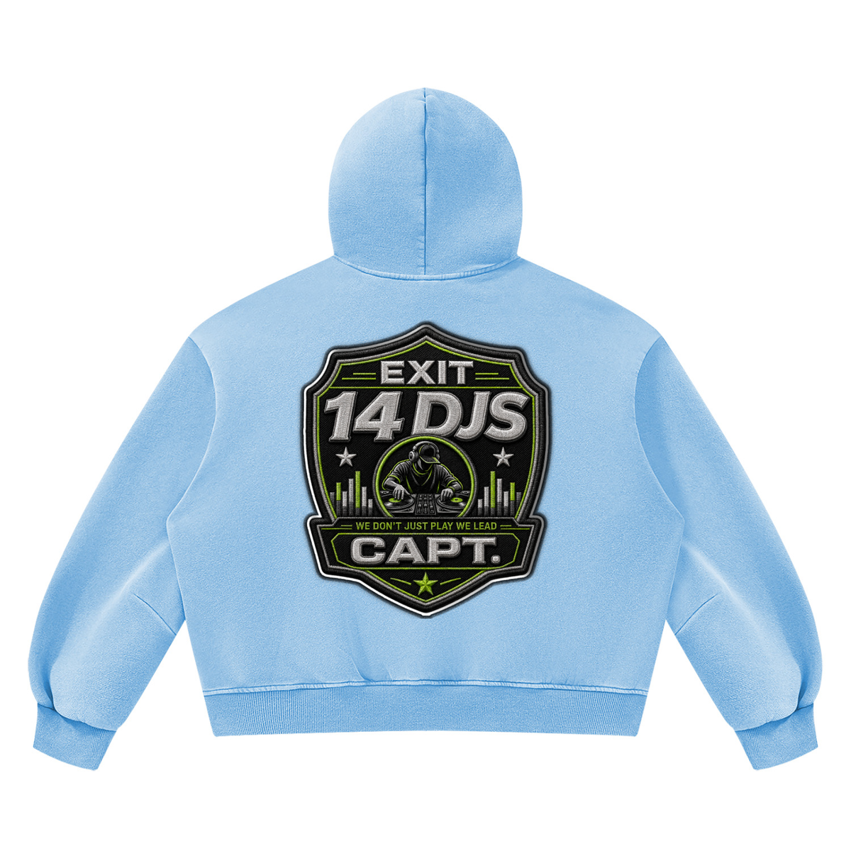 "Exit 14"  Vintage Wash Barrel Leg Fleece Sweatsuit