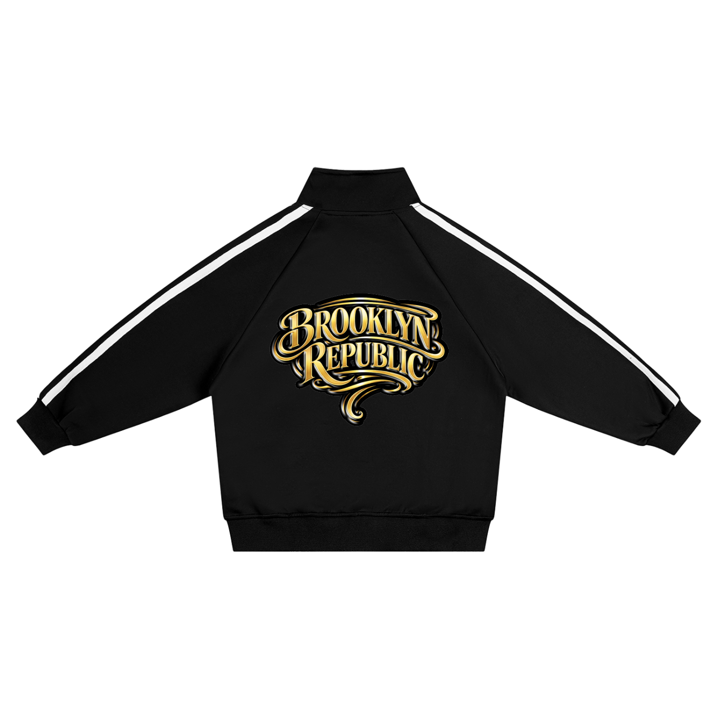 Brooklyn Republic Essentials™  "The DJ" Kids’ Contrast Tape Coach Jacket