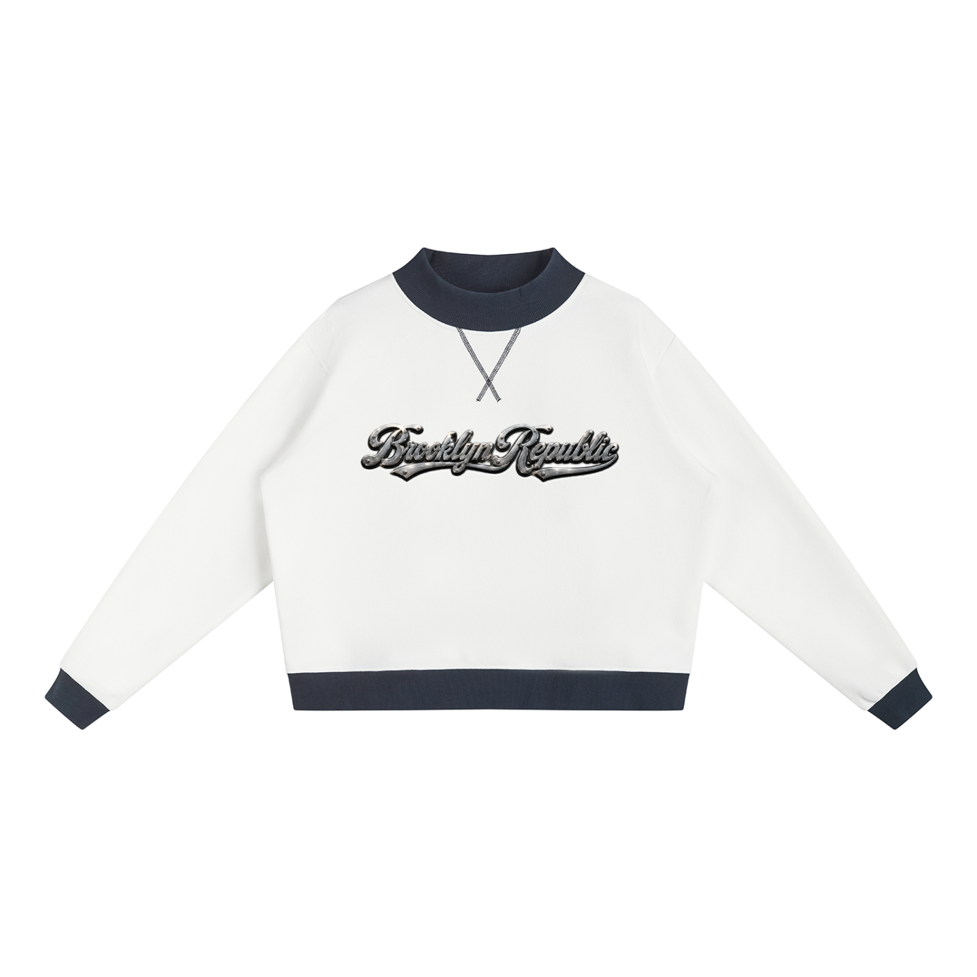 Brooklyn Republic Essentials™ Women’s Mock Neck Crewneck Sweatshirt