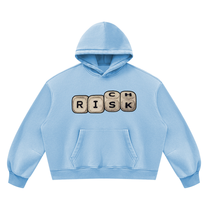 "Double Entendre" Vintage Wash Boxy Fleece Hoodie