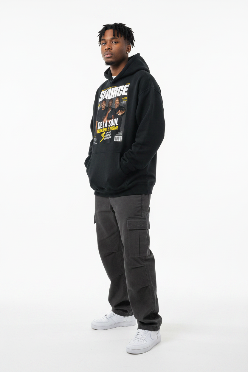 "No. 3" Oversize Fleeced Hoodie