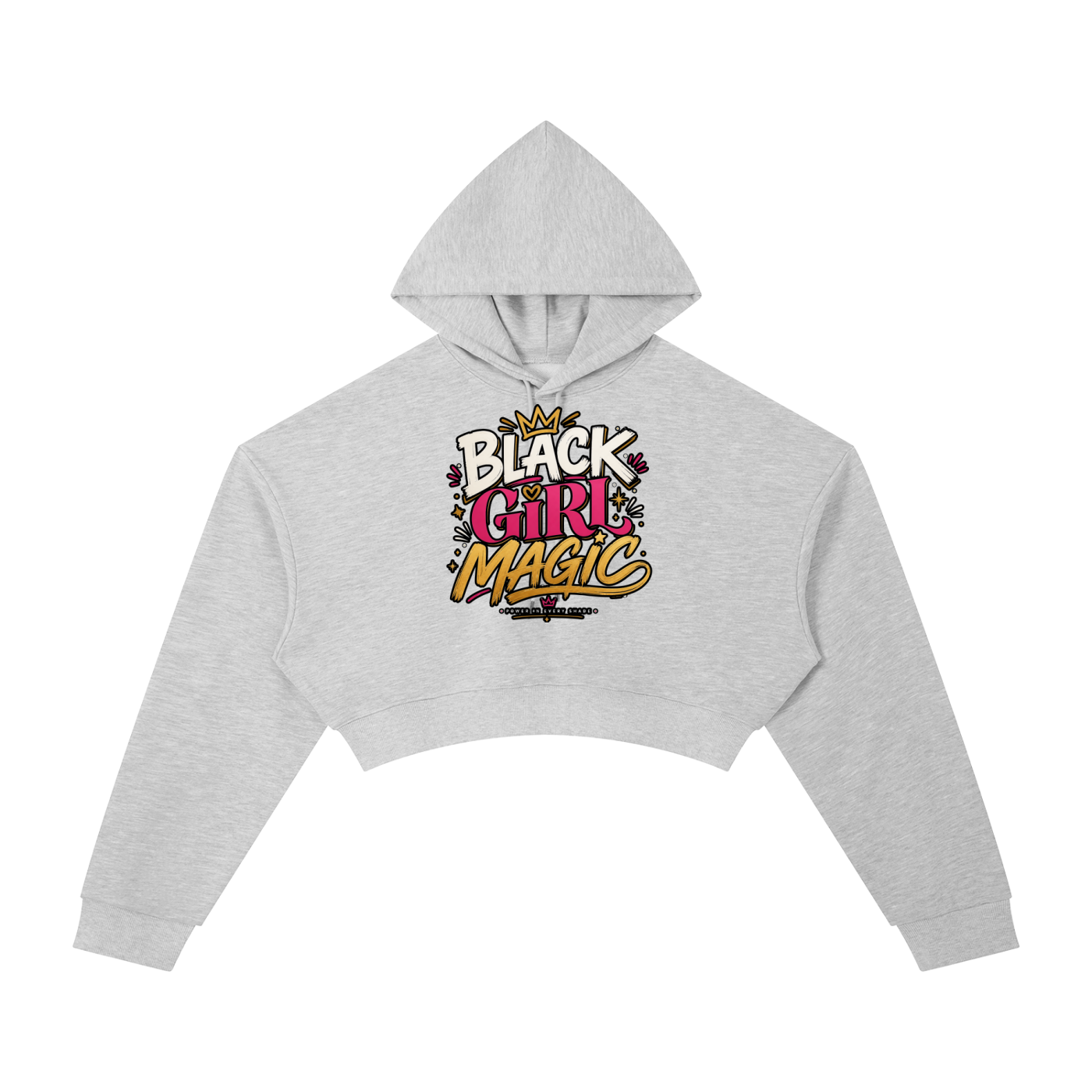 "Black Girl Magic" Cropped Hoodie