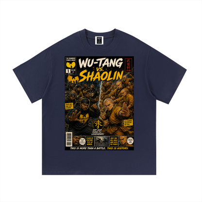 PYN™ x BKRP™ "Wu-Tang vs. Shaolin" Cotton T-Shirt