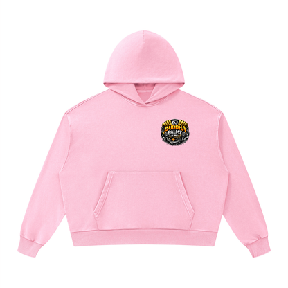 Basement Kemist™ “Buddha Palmz” Mineral Wash Boxy Full-Zip and Pullover Set