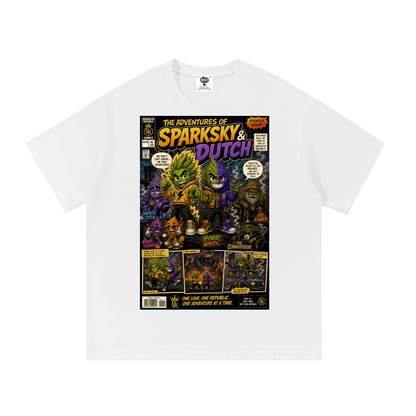 Sparksky & Dutch™ "The Adventures of Sparksky & Dutch" Cotton T-Shirt