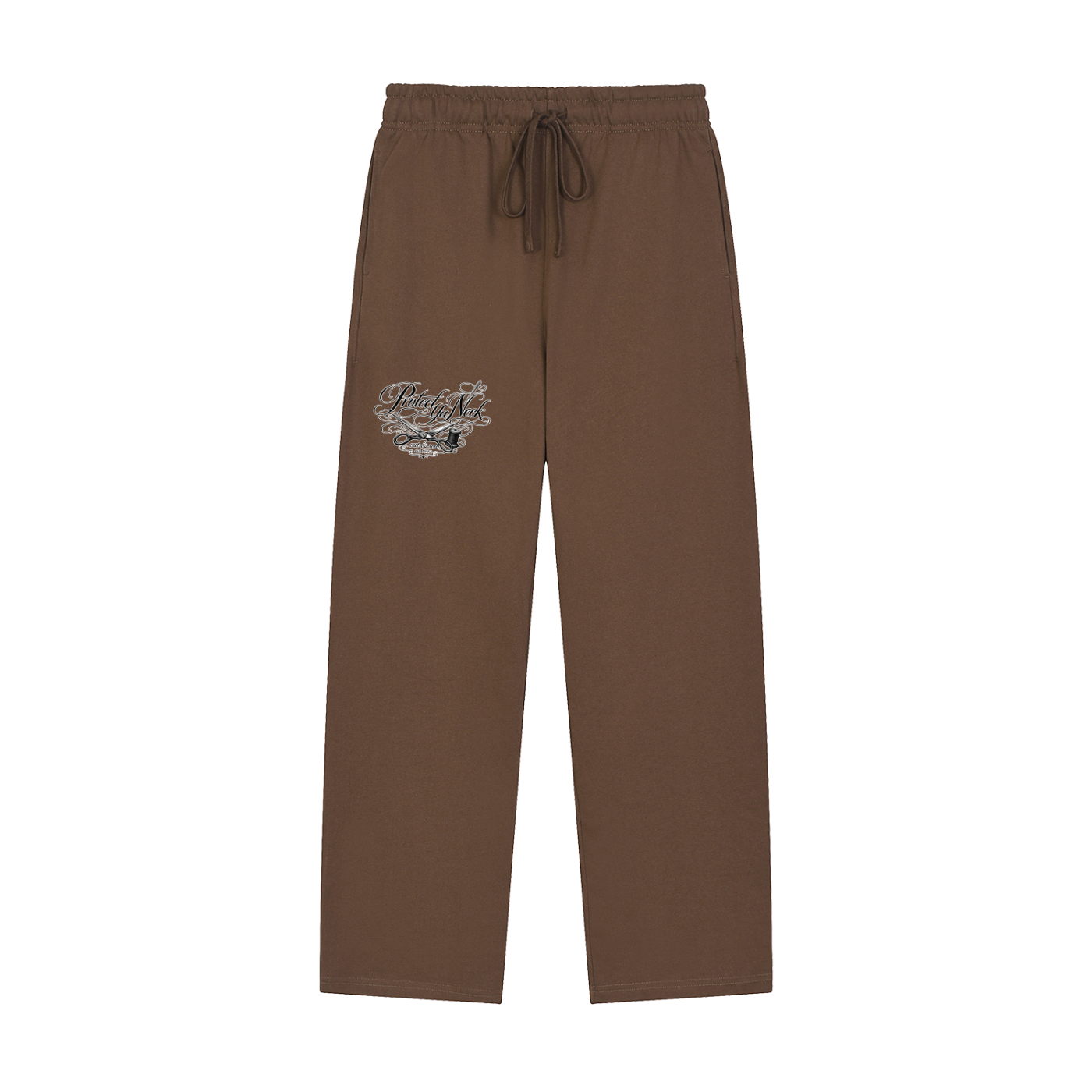 PYN™ x BKRP™ "Cut & Sew" Solid Color Straight-Leg Sweatpants