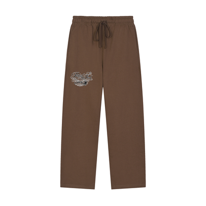 PYN™ x BKRP™ "Cut & Sew" Solid Color Straight-Leg Sweatpants