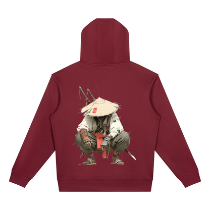 "Bushidokan" Drop Shoulder Full Zip Hoodie