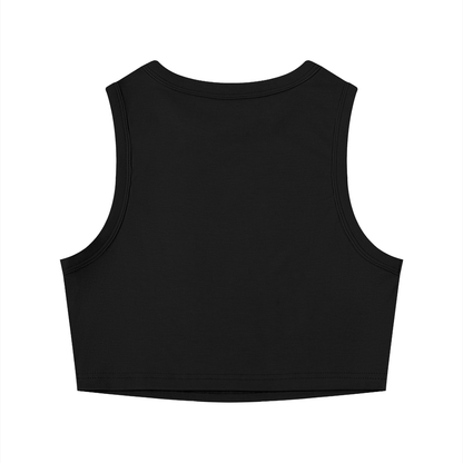 "Ladies First Comic Vol.1" Women's Tight Crewneck Crop Tank Top