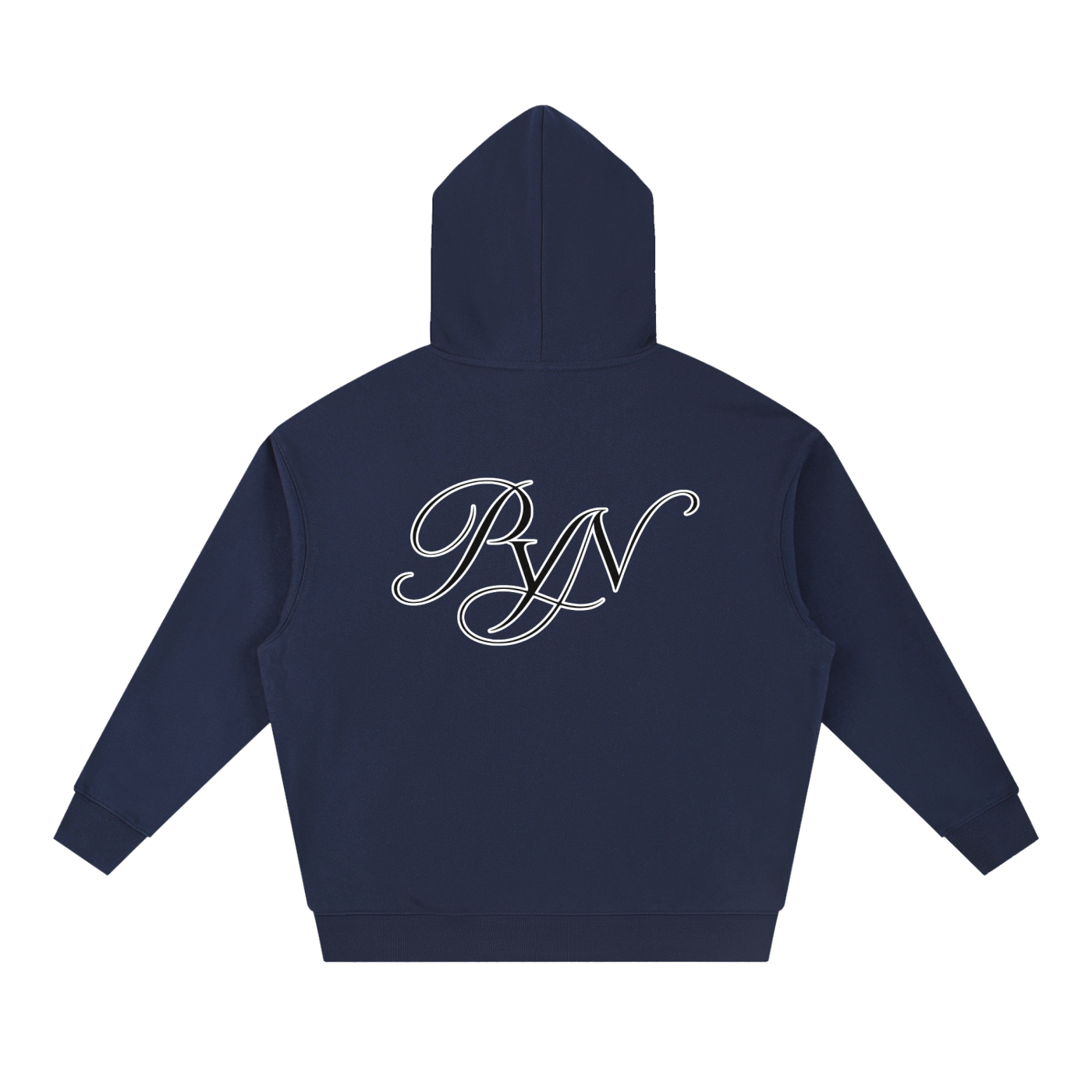 PYN™ x BKRP™ "Cut & Sew" Essential Boxy Heavyweight Drop-Shoulder Hoodie