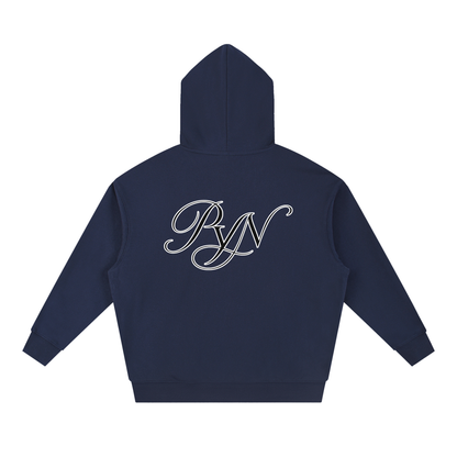 PYN™ x BKRP™ "Cut & Sew" Essential Boxy Heavyweight Drop-Shoulder Hoodie