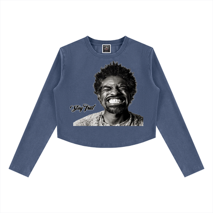 "3 Stacks" Women's Vintage Wash Slim T-Shirt