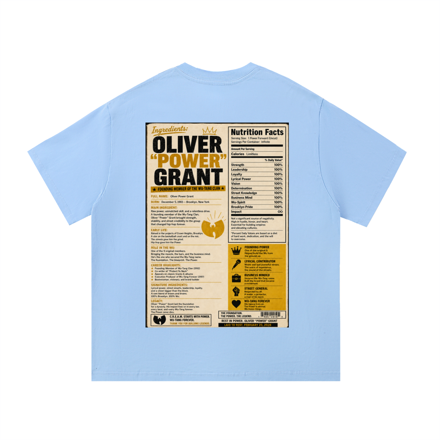 "Rest In Power" Cotton T-Shirt