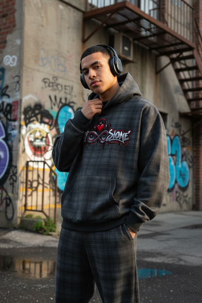 Infinity Sione™ "Heartbeatz" Plaid Money Sweatsuit
