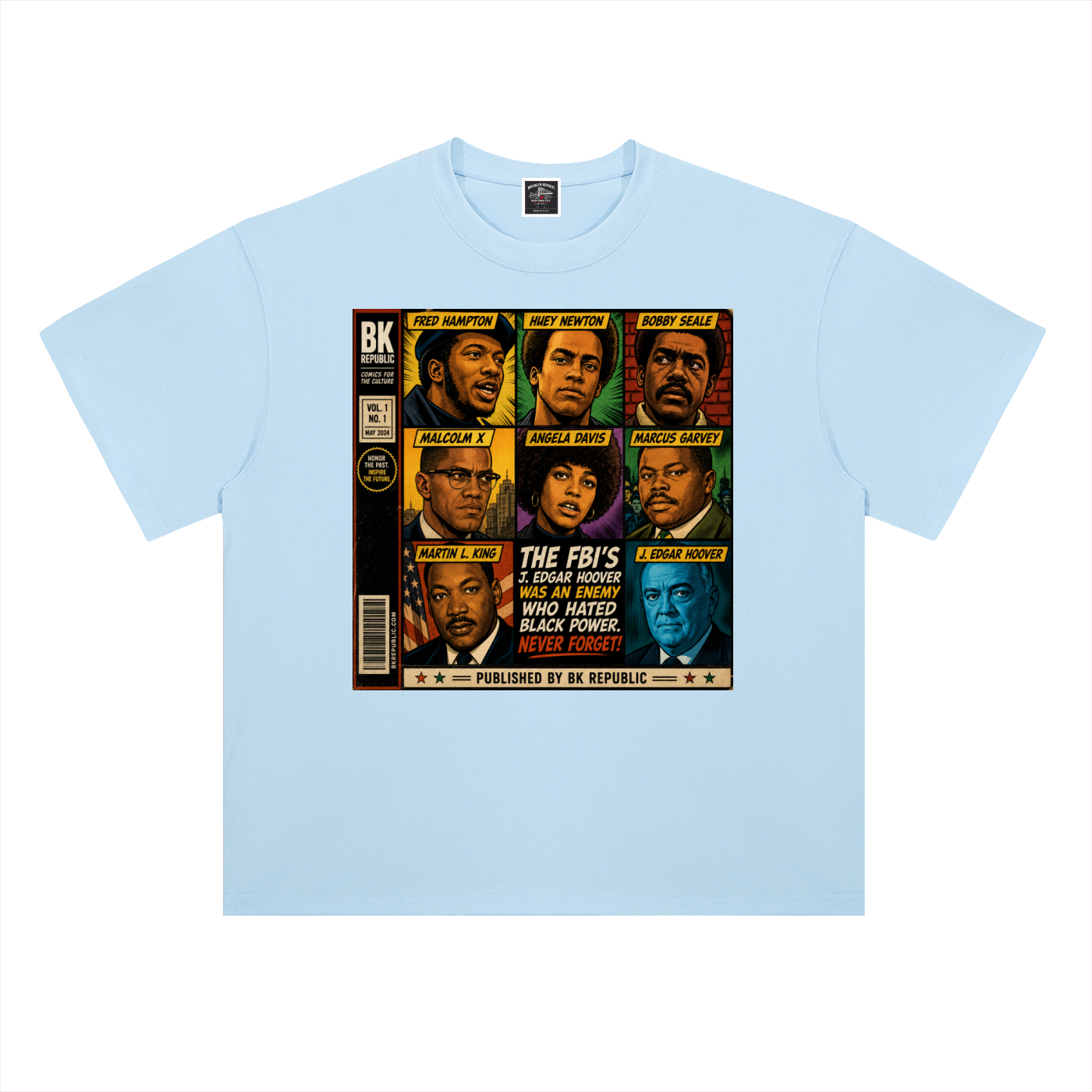 "America's Most Wanted" Heavyweight Drop Shoulder Cotton T-Shirt