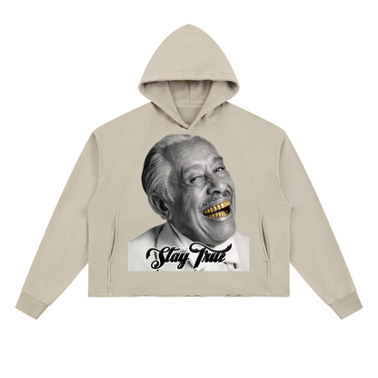 "Minnie the Moocher" Vintage Washed Frayed-Hem Hoodie