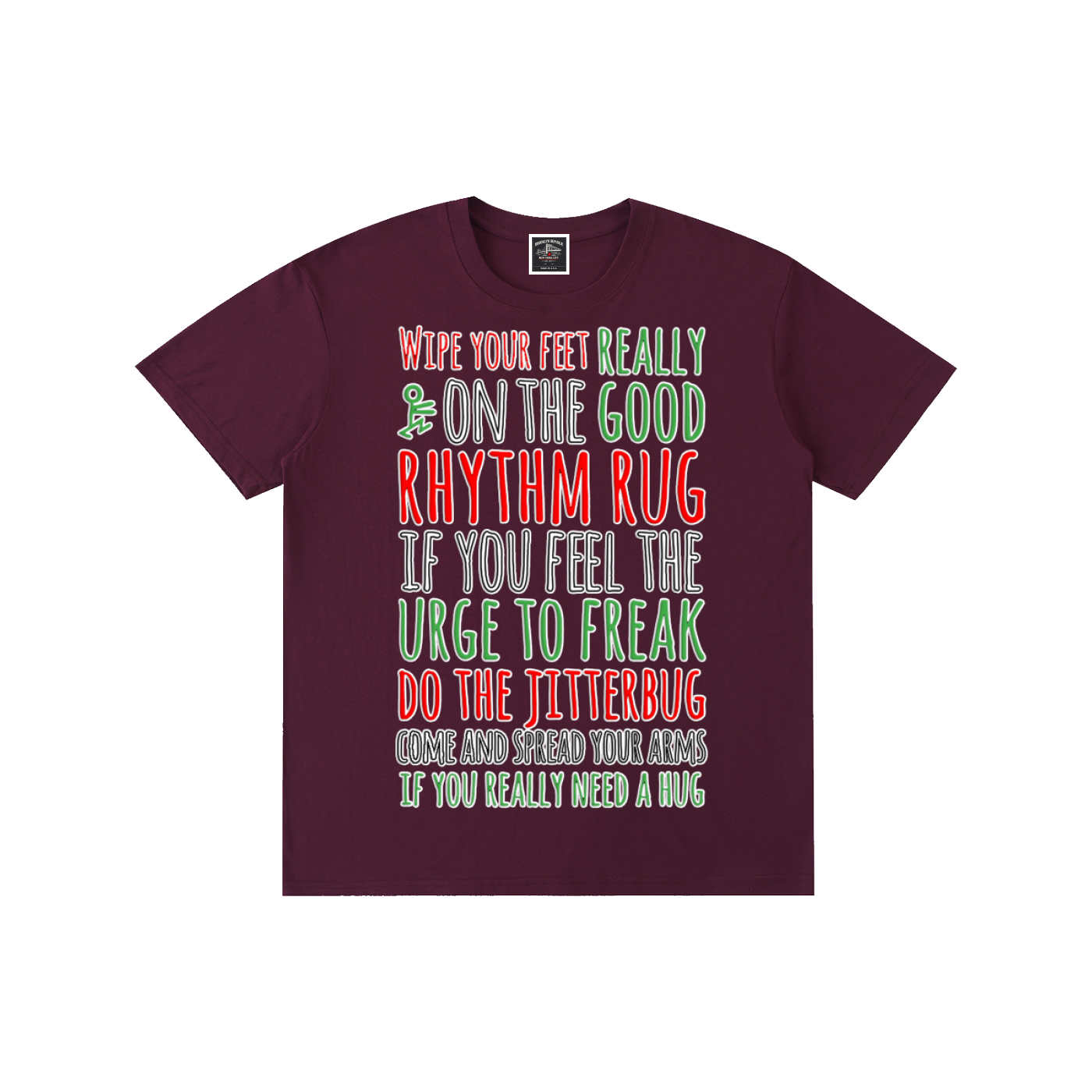 "Rhythm Rug" Pure Cotton T-Shirt
