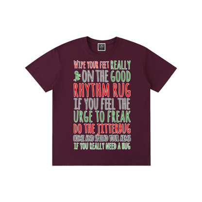 "Rhythm Rug" Pure Cotton T-Shirt