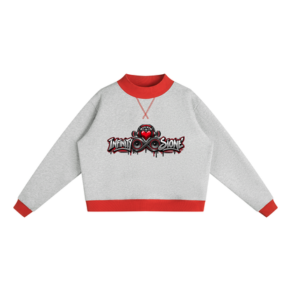 Infinity Sione™ "Heartbeatz" Mock Neck Crewneck Sweatshirt