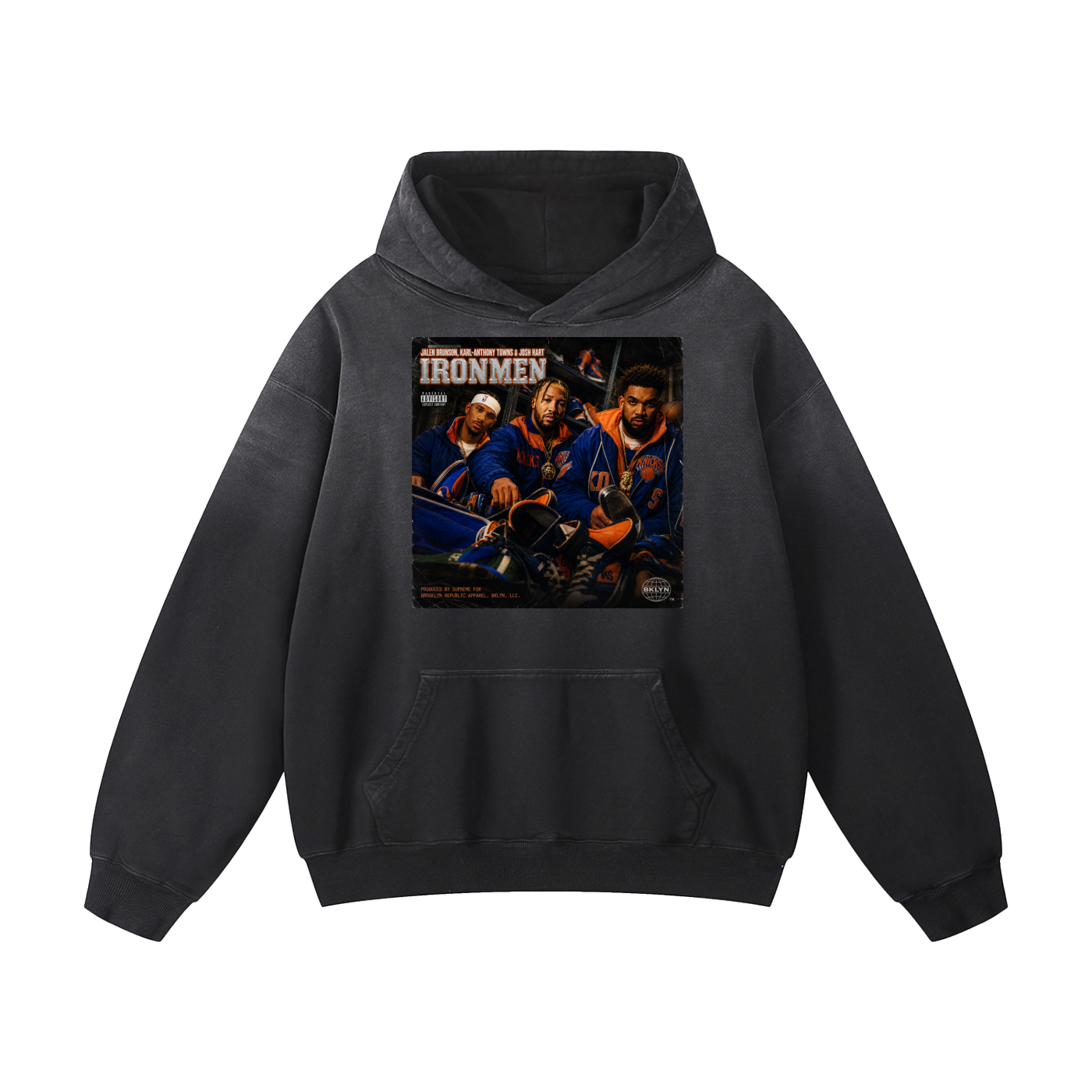 "IRONMEN" Heavyweight Sunfade Oversized Hoodie