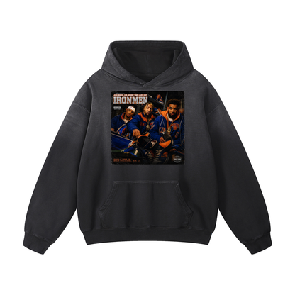 "IRONMEN" Heavyweight Sunfade Oversized Hoodie