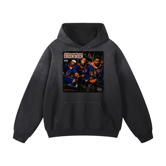"IRONMEN" Heavyweight Sunfade Oversized Hoodie