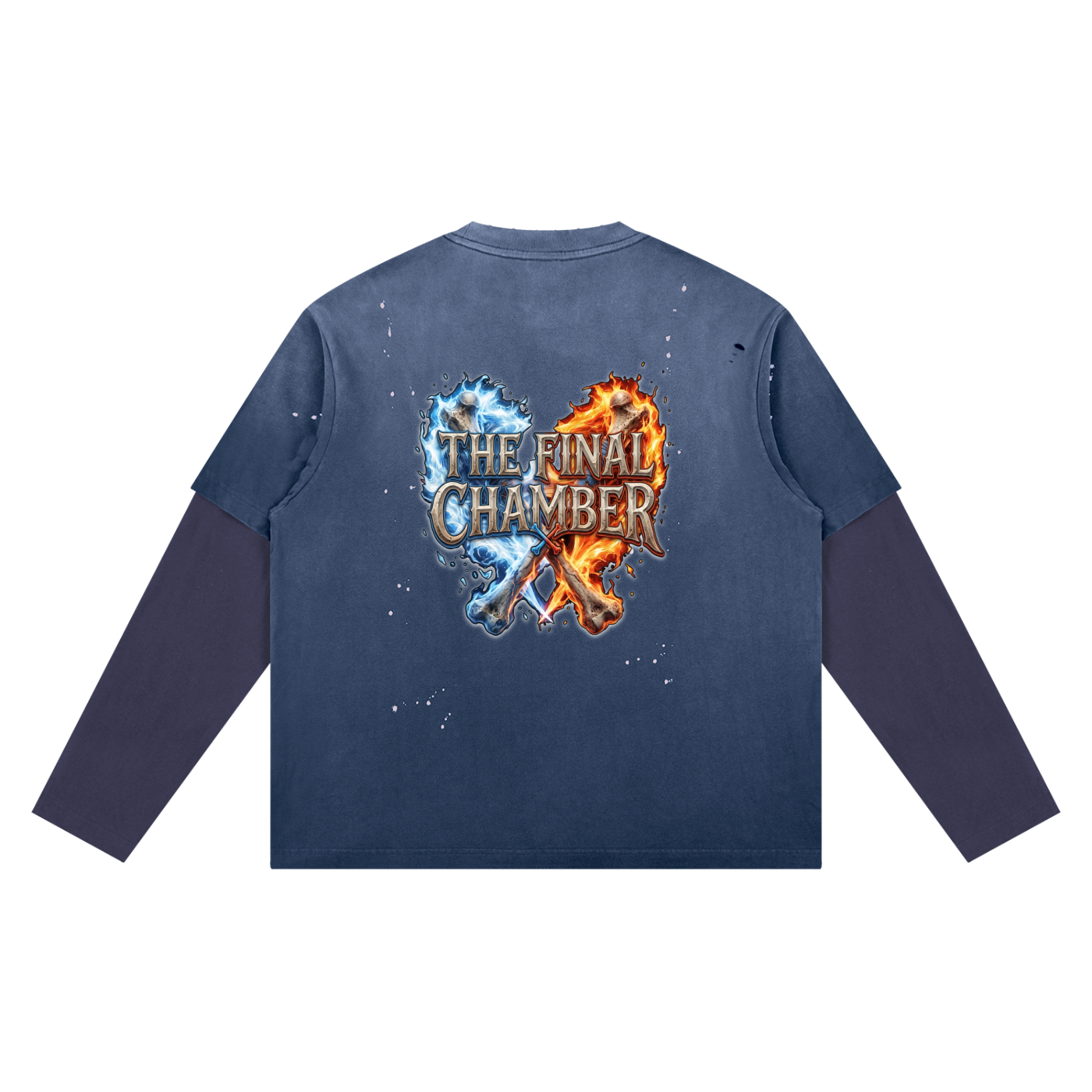 PYN™ "The Final Chamber" Vintage Wash Distressed Layer T-Shirt