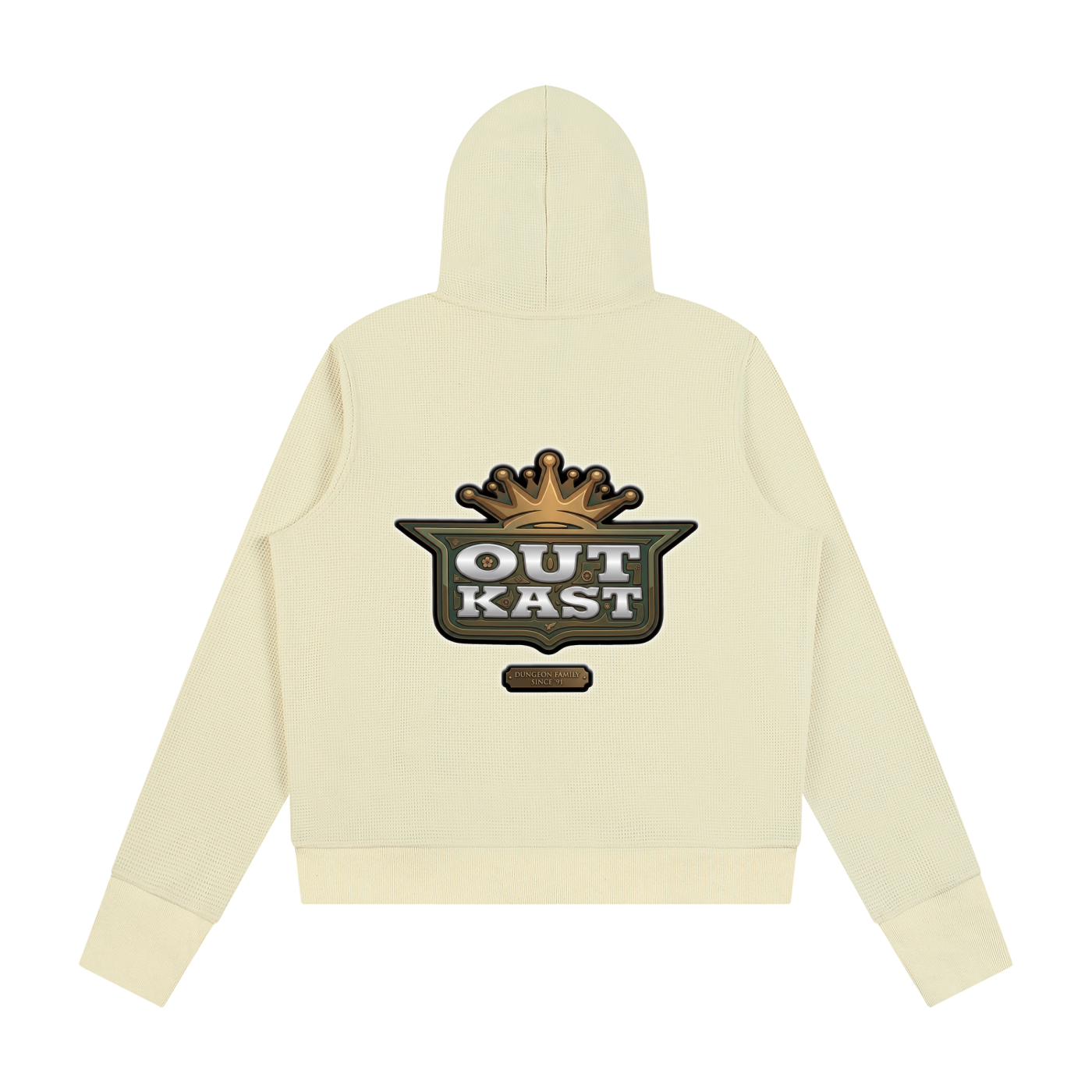 "Outkasted" Women's Waffle Full Zip Hoodie