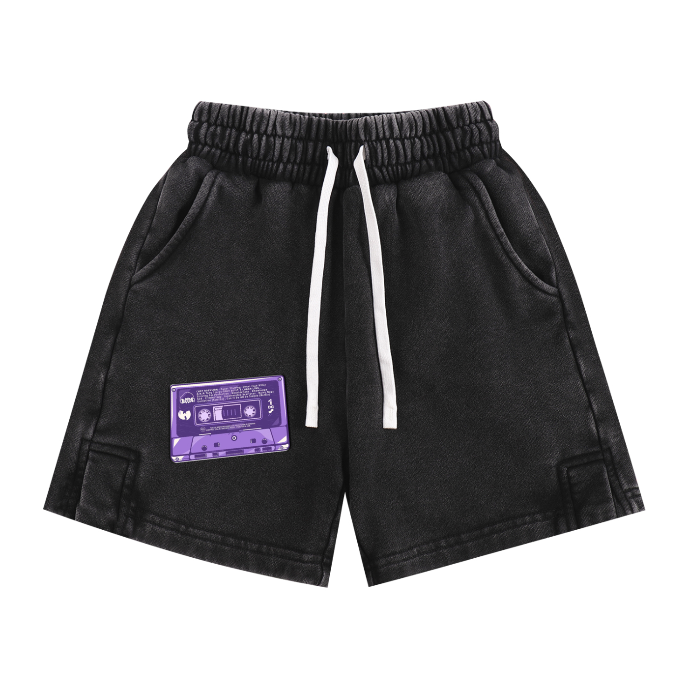 Brooklyn Republic Essentials™ "The Purple Tape" Snow Washed Kids' Shorts
