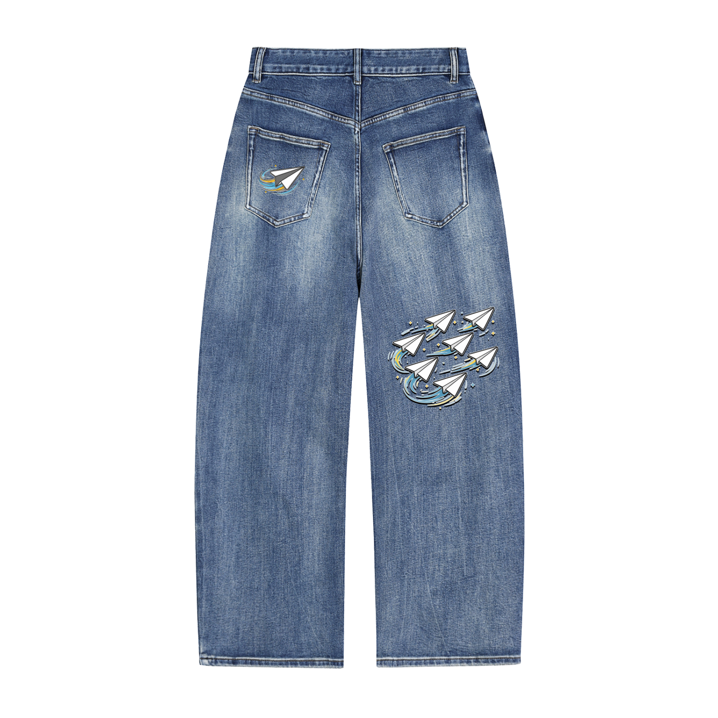 "Dream Chasers" Sun Fade Heavyweight Denim Jeans