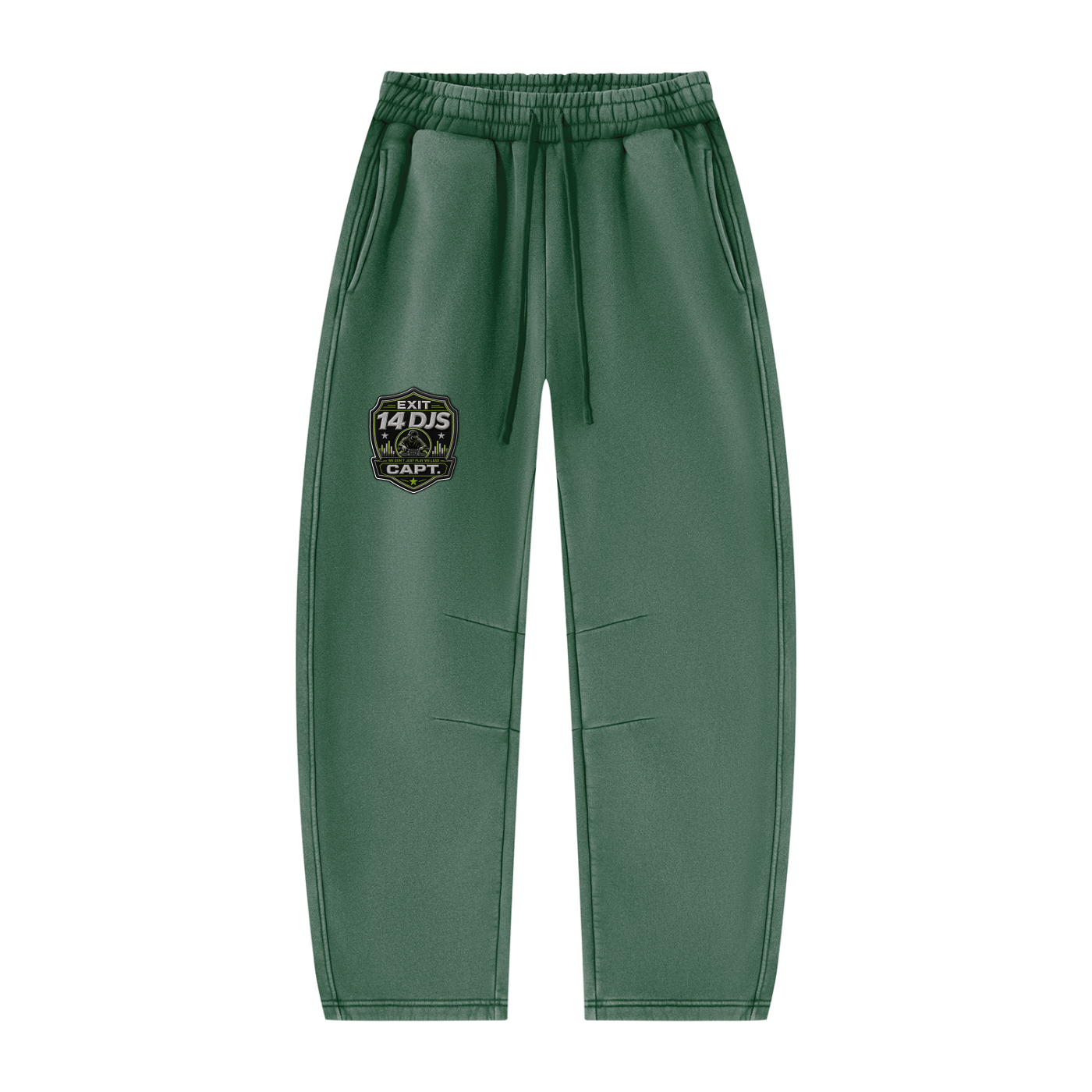 "Exit 14"  Vintage Wash Barrel Leg Fleece Sweatsuit