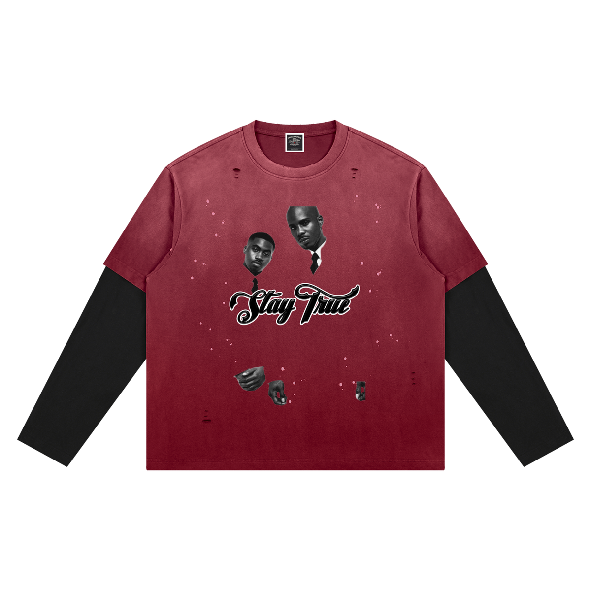 "BELLY Of The Beast" Vintage Wash Distressed Layer T-Shirt