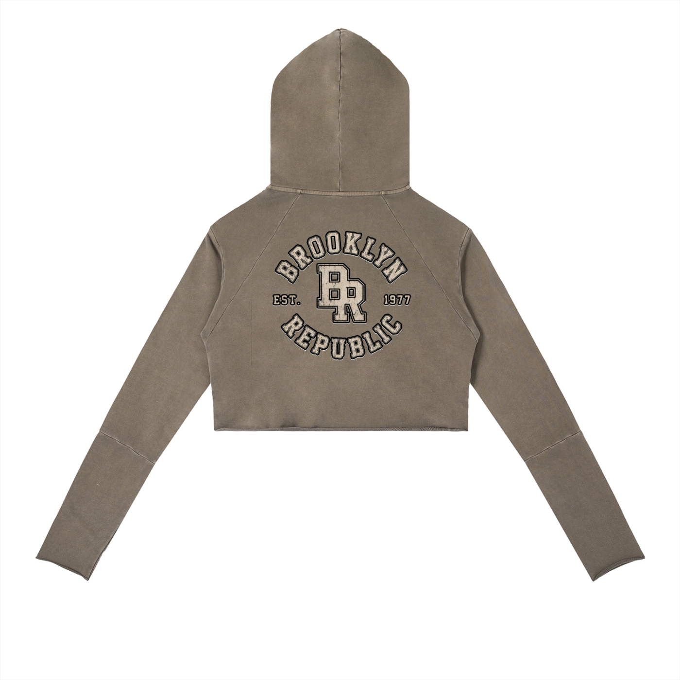 Essential Vintage Washed Raw Edge Hoodie
