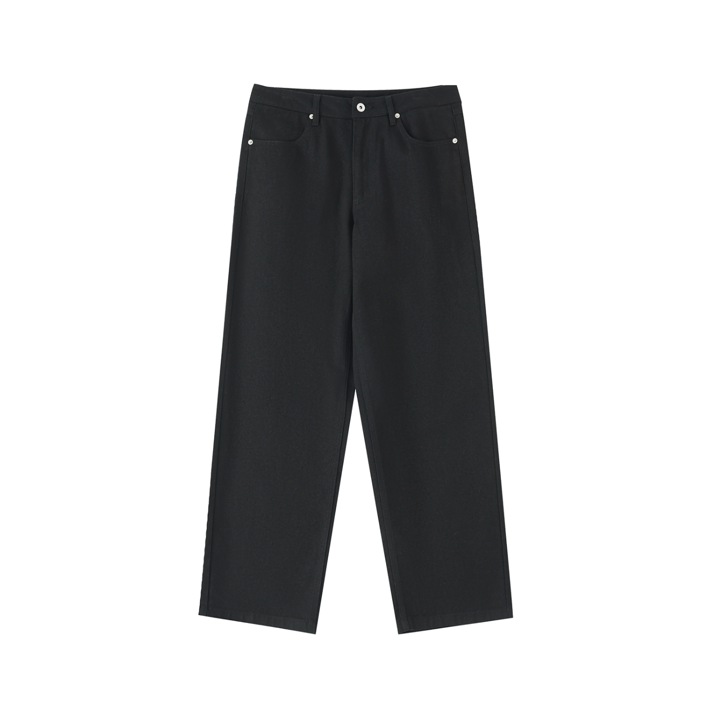 "Brooklyn Republic" Heavyweight Cotton Straight-Leg Pants