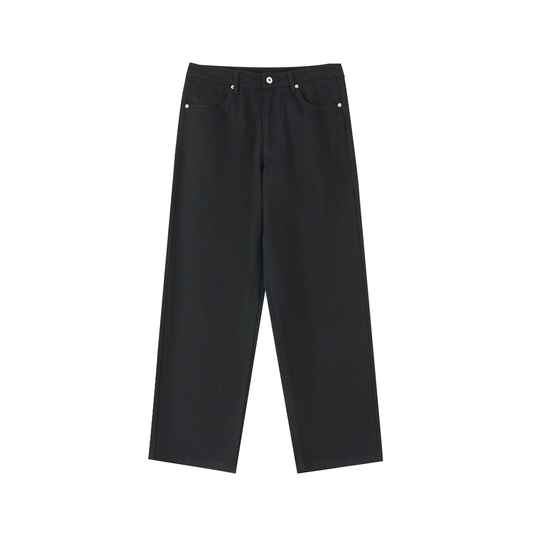 "Brooklyn Republic" Heavyweight Cotton Straight-Leg Pants