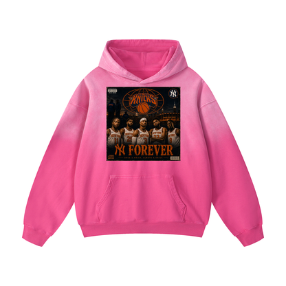 "NY FOREVER" Heavyweight Sunfade Oversized Hoodie