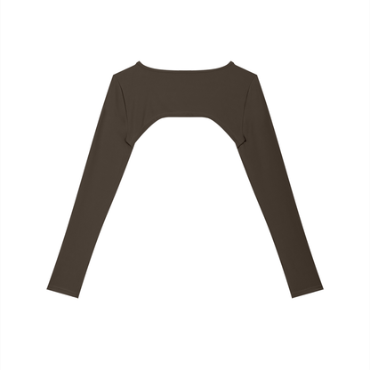 "Brooklyn Republic Essentials" Women’s Cutout Long Sleeve Yoga Shrug