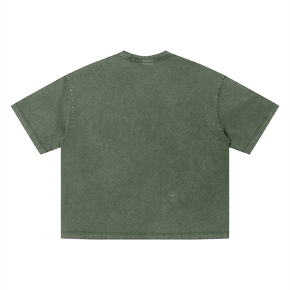PYN™ x BKRP™  "PYN Official" Vintage Wash Boxy T-Shirt