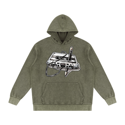 "Masterpiece" Mineral Wash Oversized Hoodie