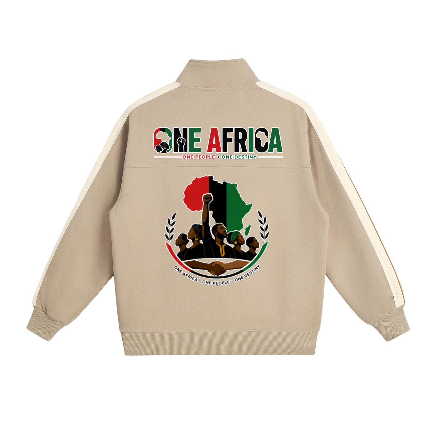"One Africa" Contrast Side-Stripe Jacket