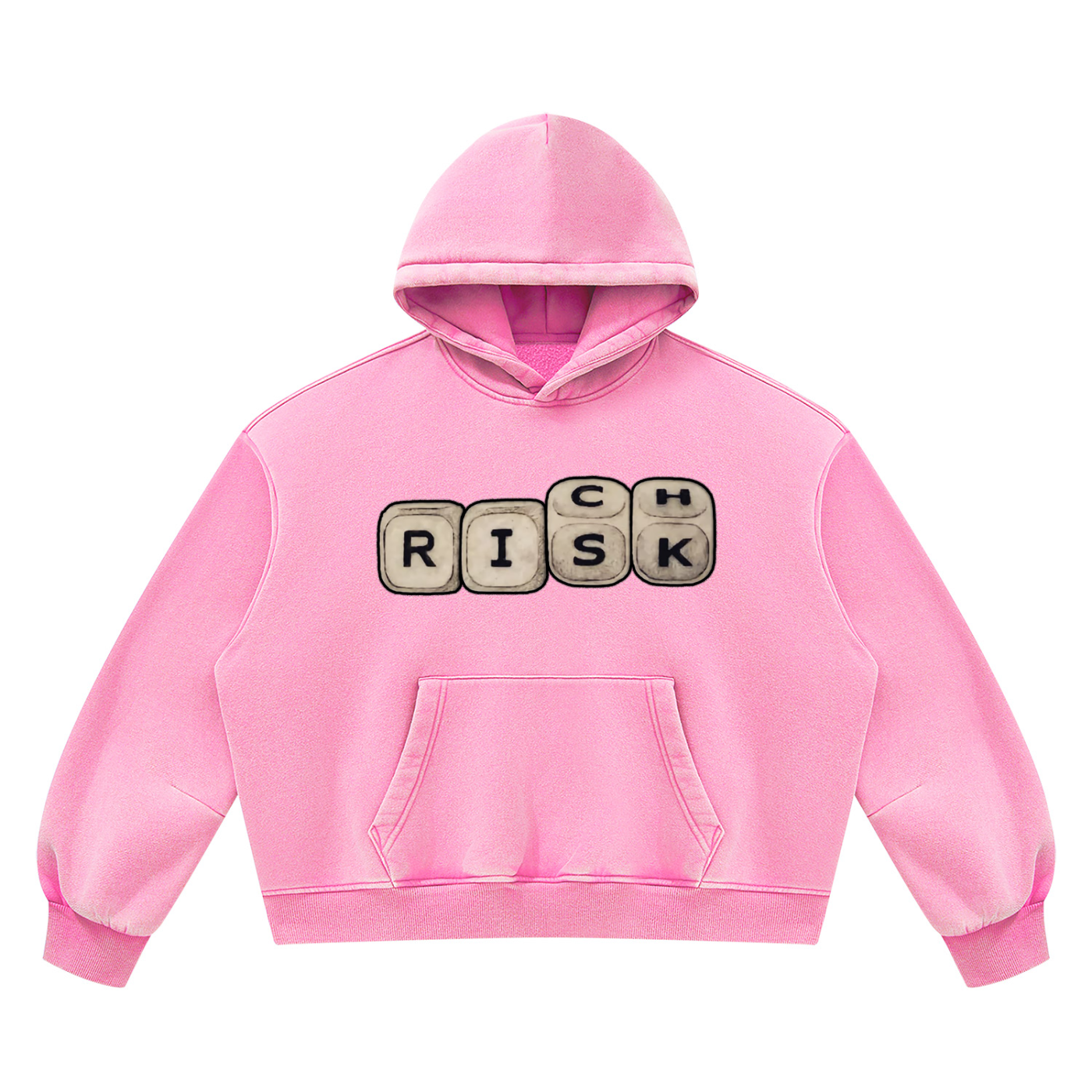"Double Entendre" Vintage Wash Boxy Fleece Hoodie