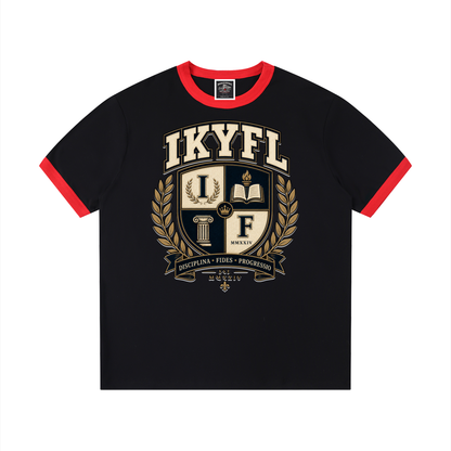 "IKYFL" Contrast Edge Crewneck T-Shirt