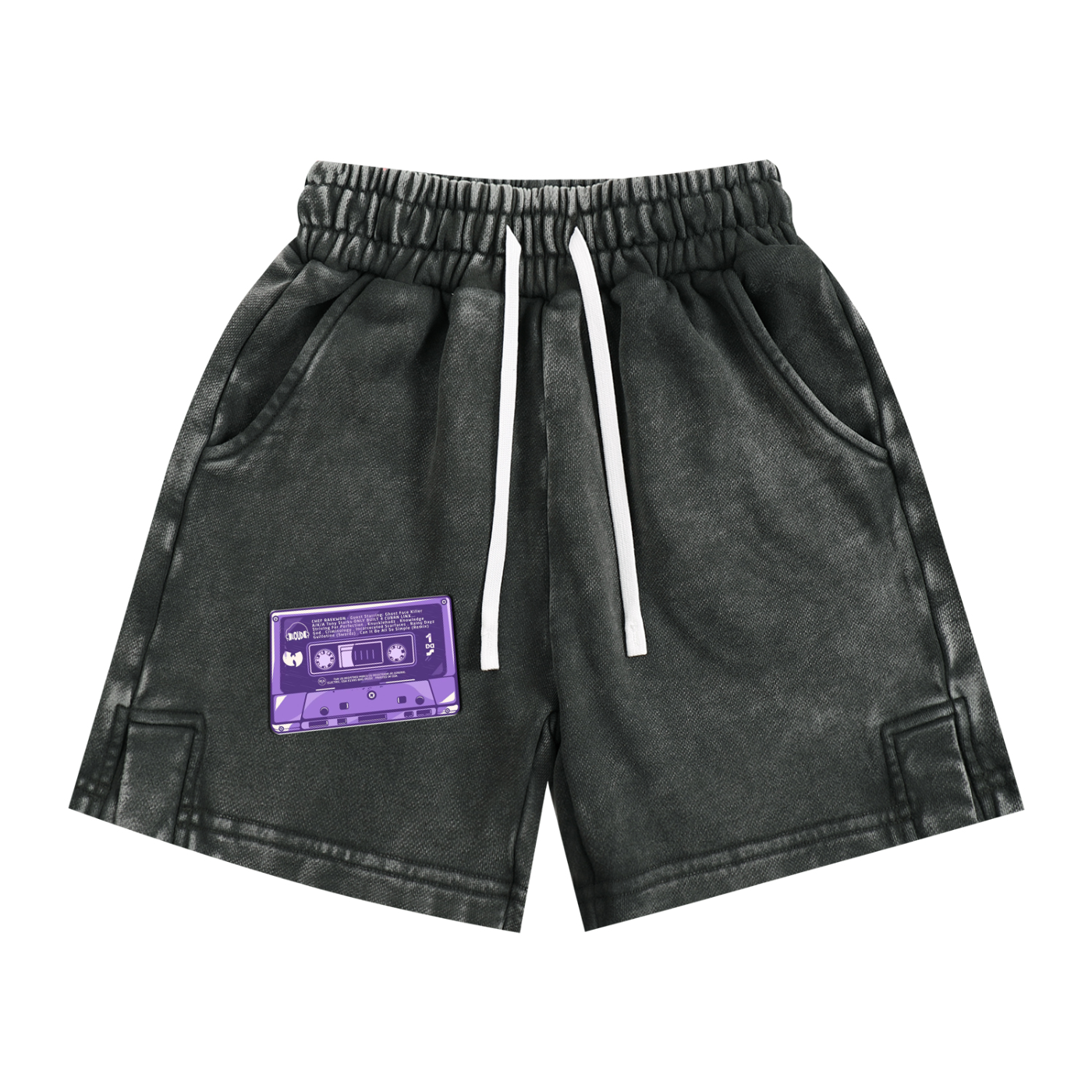 Brooklyn Republic Essentials™ "The Purple Tape" Snow Washed Kids' Shorts