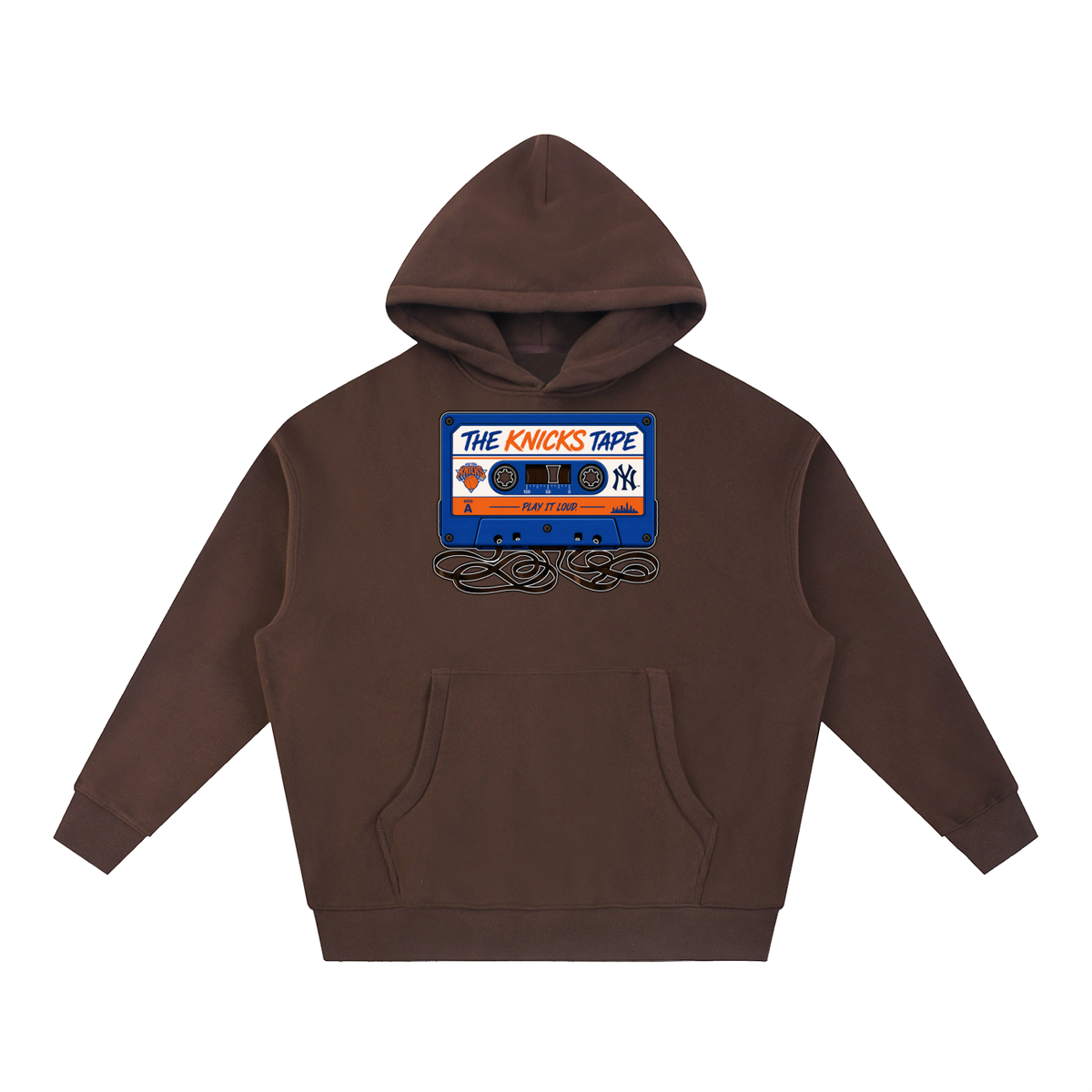 "The Knicks Tape" Oversized Boxy Fit Fleece Hoodie