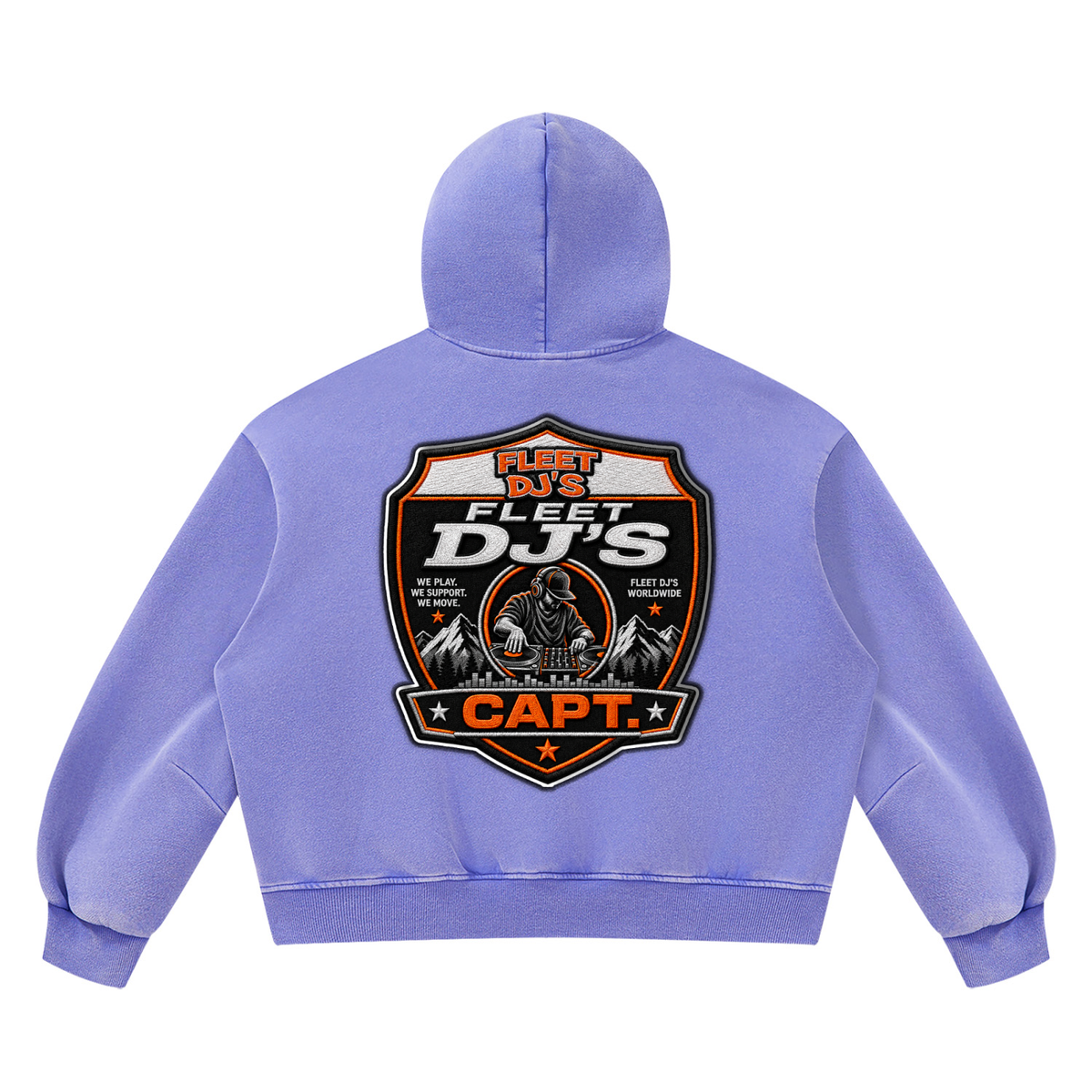 "Fleet DJ's" Vintage Wash Boxy Fleece Sweatsuit
