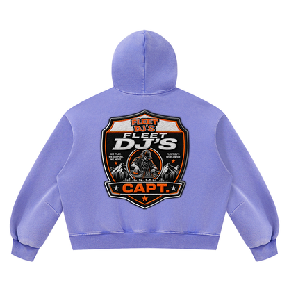 "Fleet DJ's" Vintage Wash Boxy Fleece Sweatsuit