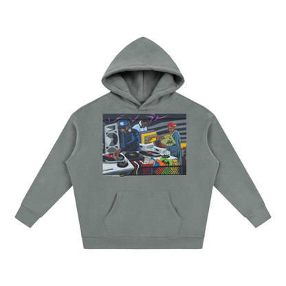 "CHUGHES 4 EVA" Oversize Fleeced Hoodie